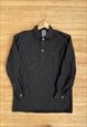 VINTAGE COTTON BLACK SHIRT LONG SLEEVED