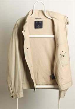 Vintage Nautica Windbreaker Lined Jacket Beige