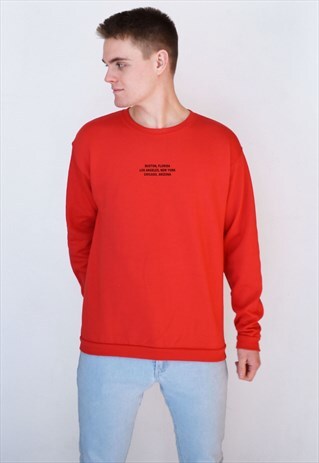RED LOCATION SWEATSHIRT