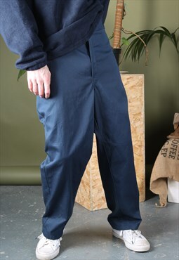 Vintage Dickies Workwear Trousers Blue
