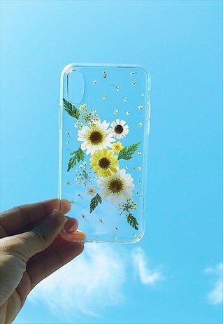 HANDMADE REAL FLOWERS IPHONE /SAMSUNG CASE