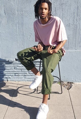 90S SKATER SPORTSWEAR SUPER SOFT PINK SHORT SLEEVE TEE