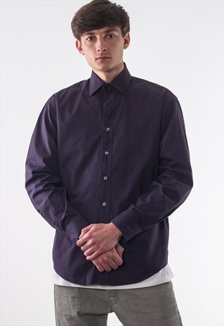 VINTAGE YVES SAINT LAURENT 90S PURPLE LONG SLEEVE