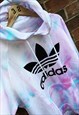Adidas custom tie dye Hoodie - slushy  unisex 