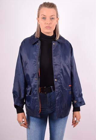 LOTTO WOMENS VINTAGE JACKET XL BLUE 90S