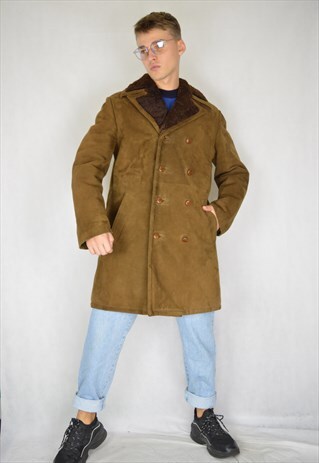 VINTAGE BROWN CLASSIC 80'S COAT