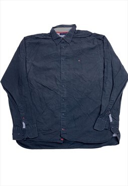 Men tommy hilfiger shirt black size XL