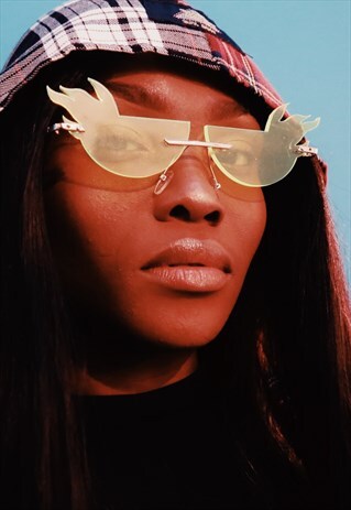 BLAZER RIMLESS HANDMADE FASHION SUNGLASSES