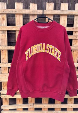 Vintage Florida state university burgundy sweatshirt medium 