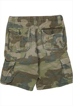 Vintage 90's Old Navy Khaki Green Cargo Pockets Shorts  SIZE