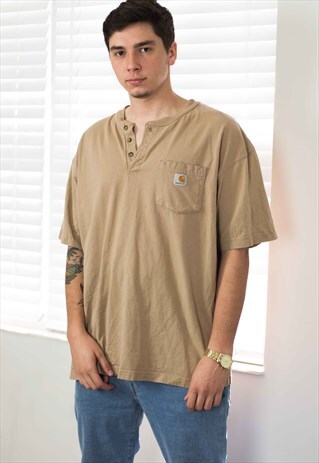 VINTAGE CARHARTT T-SHIRT LOGO 90S XL 12.3