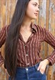 Brown Stripe Shirt