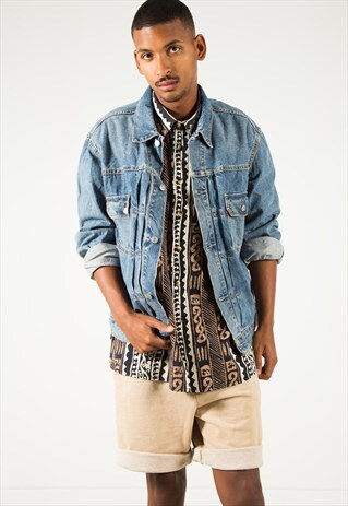 VINTAGE 80S LEVI'S BASIC DENIM JACKET / S9836