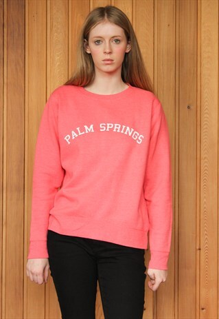 VINTAGE 1990S PINK PALM SPRINGS SWEATER