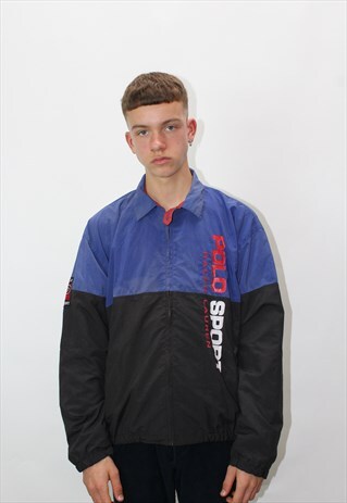 RARE RALPH LAUREN POLO SPORT SPELL OUT HARRINGTON JACKET