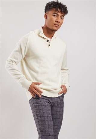 VINTAGE TOMMY HILFIGER BUTTON-UP JUMPER