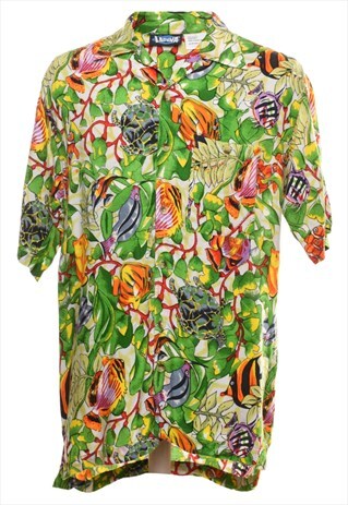 Vintage 1990s Multi-Colour Short Sleeve Shirt - L