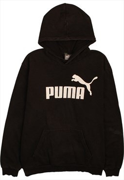 Vintage 90's Puma Hoodie Spellout Pullover Black XXLarge