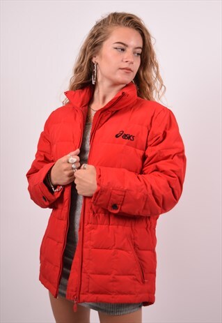 VINTAGE ASICS PADDED JACKET RED