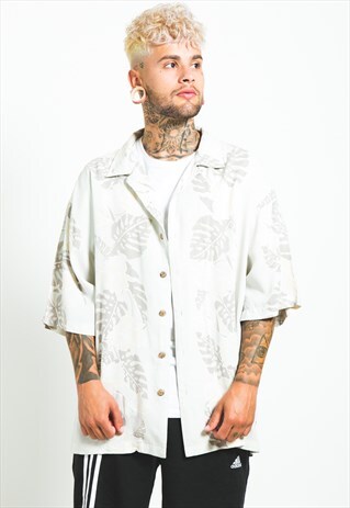 VINTAGE 80S HAWAIIAN SHORT SLEEVE SHIRT/ S5929