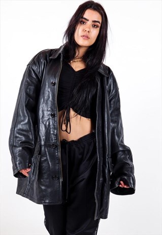 VINTAGE BARBOUR LEATHER JACKET AWJ87