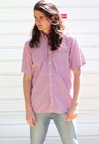 1990'S VINTAGE STRIPED LACOSTE SHIRT