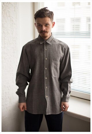 VINTAGE 80'S GREY SHIRT