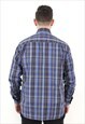 PAUL & SHARK COTTON BUTTON UP OVER SHIRT PLAID TARTAN CHECK