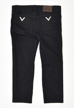 Vintage Valentino Trousers Slim Casual Capri Black
