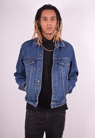 LEVI'S MENS VINTAGE DENIM JACKET MEDIUM BLUE 90S