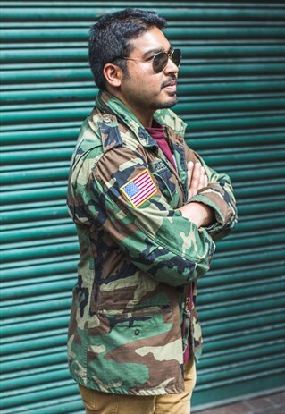 VINTAGE USA MILITARY JACKET CAMOUFLAGE