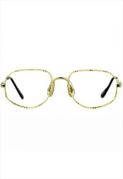 vintage glasses 80s NOS metal gold eyeglasses optical frames