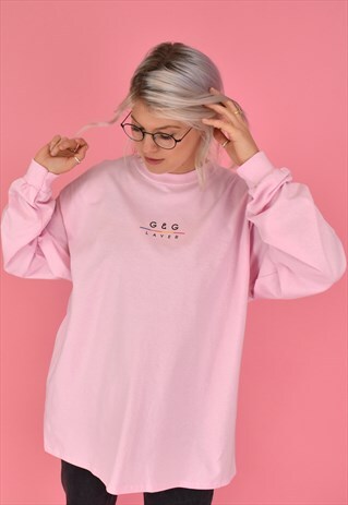 G&G UNISEX BABY PINK LAYER L/S TEE