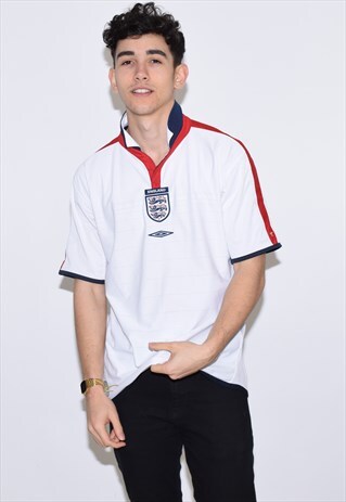 VINTAGE UMBRO ENGLAND FOOTBALL T SHIRT