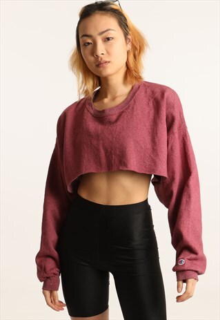 VINTAGE CHAMPION CROPPED SWEATSHIRT