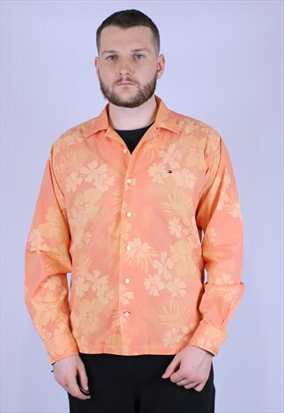 TOMMY HILFIGER VINTAGE HAWAII SHIRT MEN RARE