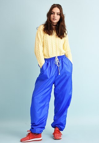 90'S RETRO ATHLEISURE SPORTS TRACKSUIT BOTTOMS