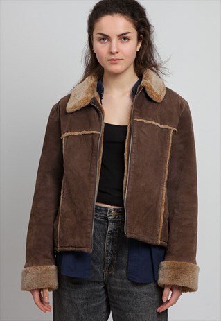 VINTAGE BROWN RINO&PELLE LEATHER JACKET
