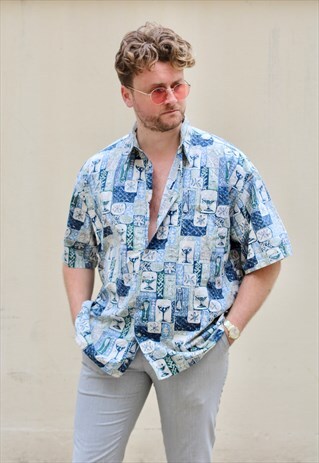 CAMPIA MODA USA 90S BEAUTIFUL MOSAIC SHIRT