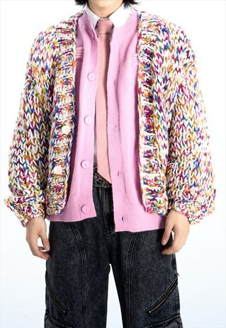 Men's Fashion Color Cardigan Sweater A VOL.2