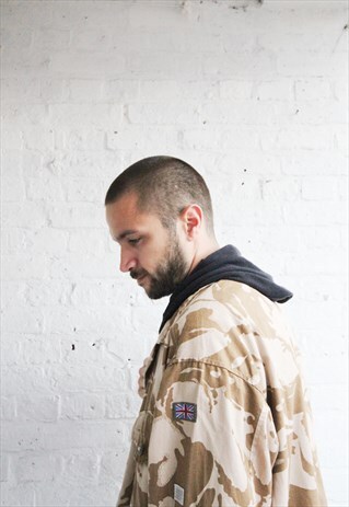 MENS OVERSIZE DESERT CAMO SHIRT JACKET