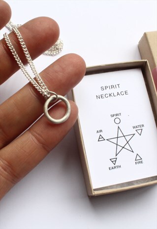 SPIRIT NECKLACE STERLING SILVER PAGAN STYLE JEWELLERY