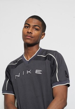 VINTAGE NIKE SPELLOUT T-SHIRT BLUE