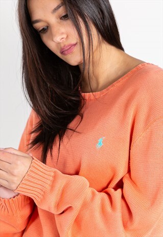 VINTAGE 80S POLO RALPH LAUREN KNIT JUMPER / S8767