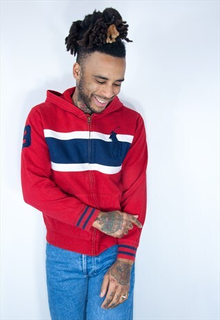 RALPH LAUREN VINTAGE HOODIE RED
