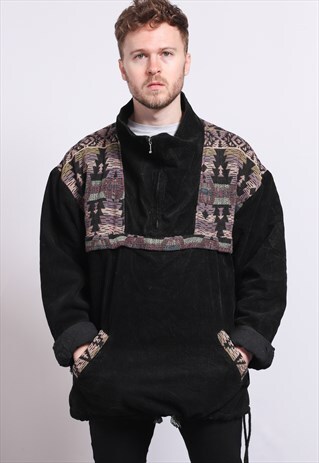 VINTAGE AZTEC INCA PULLOVER JACKET
