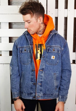 MID BLUE DENIM WORKWEAR STYLE JACKET