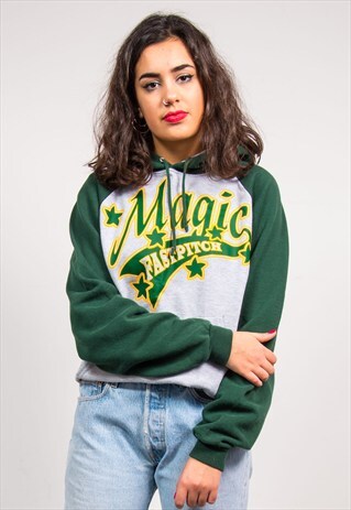 90'S VINTAGE GREY MAGIC BASEBALL SWEATSHIRT HOODIE