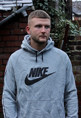 VINTAGE NIKE SPELL OUT HOODIE LARGE