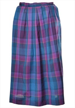Beyond Retro Vintage Pendleton Checked Skirt - M